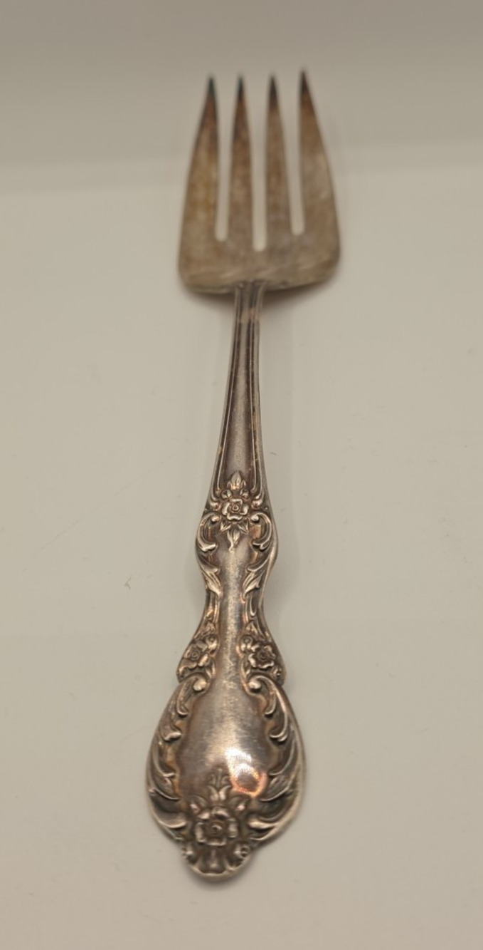 Vintage Wm. Rogers & Son Vintage Serving Meat Salad Fork - 8.5"